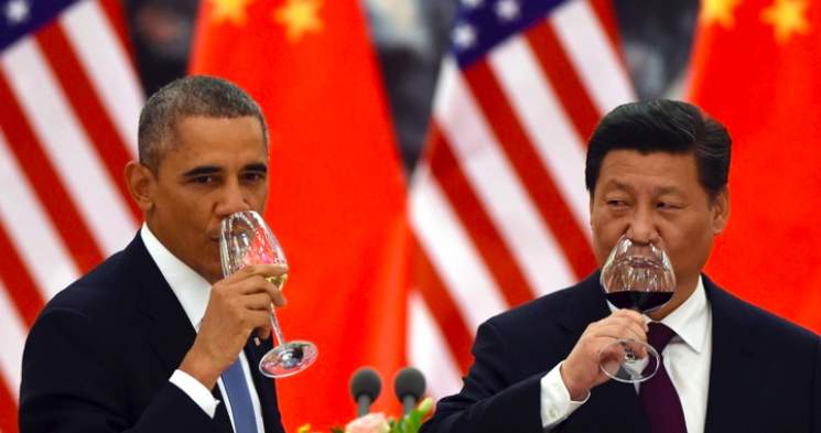 Obama with Xi Jinping