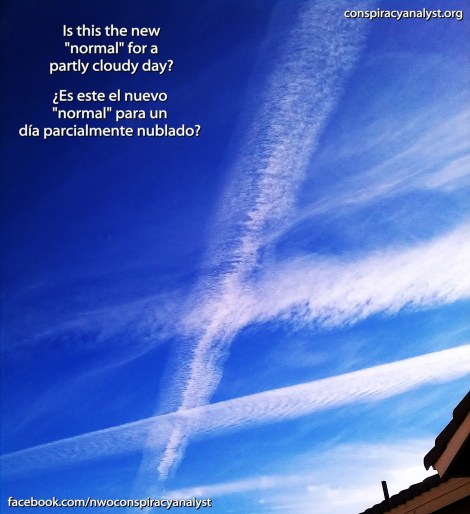 cloudy chemtrail day